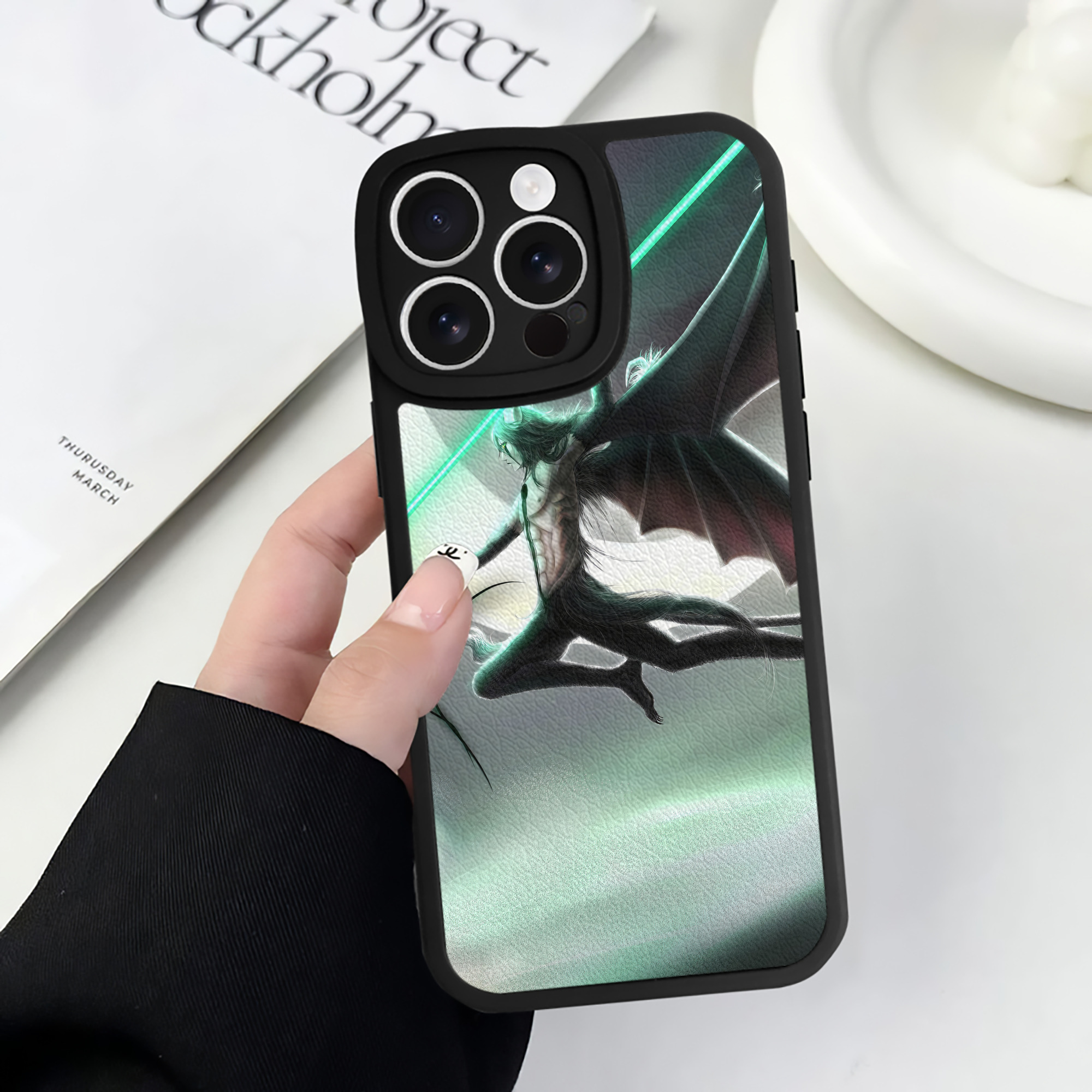 （画像用） ブリーチ BLEACH 【iPhone 16シリーズ対応】シリコンスマホケース（レザー調） 材質：シリコン